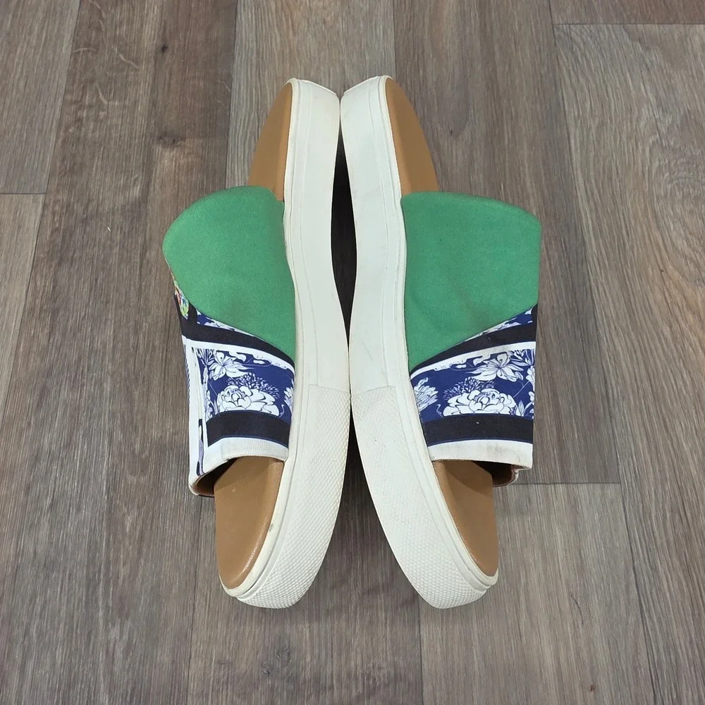 Clover Canyon Women's Size 7 Flat Slides Sandals Floral Graphic Print‎